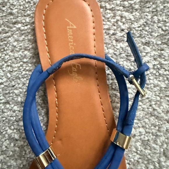 American Eagle Outfitters Blue and Brown Sandals - Picture 2 of 9